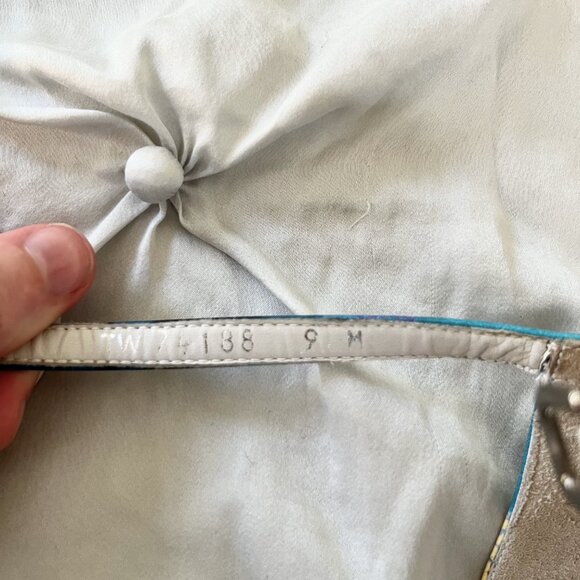 Stuart Weitzman Leather Tie Dye Heels - Picture 9 of 9